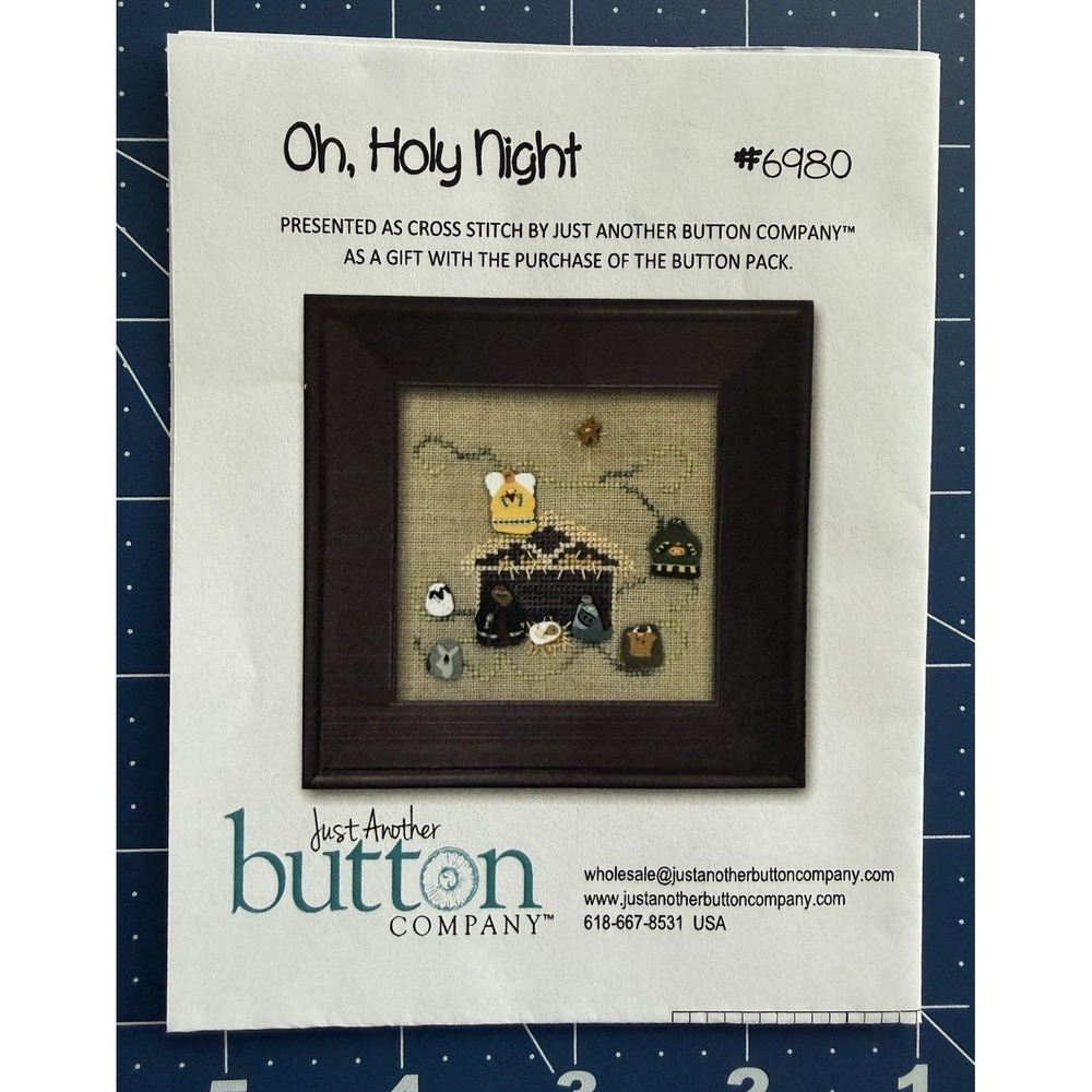Just Another Button Company - Oh, Holy Night 6980 Cross Stitch Chart ONLY